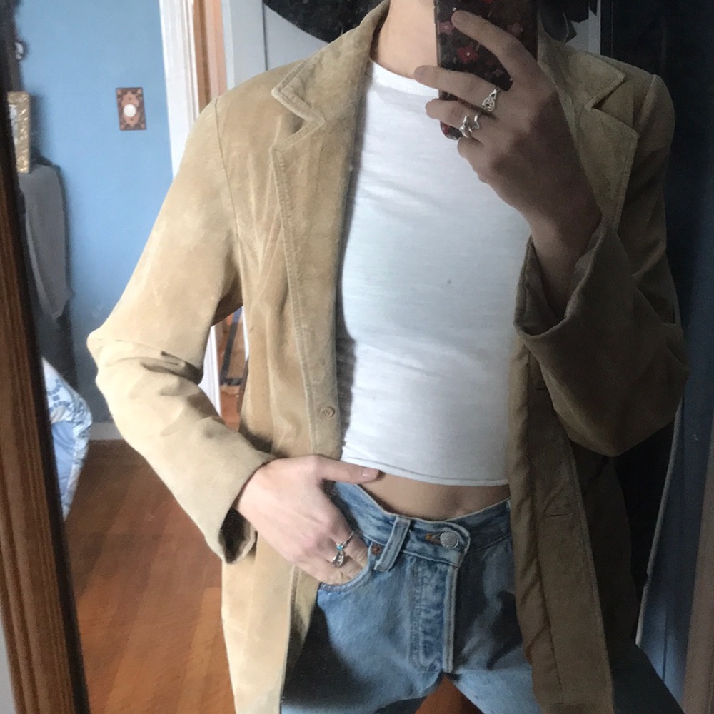 Vintage Brandon Thomas suede leather jacket!